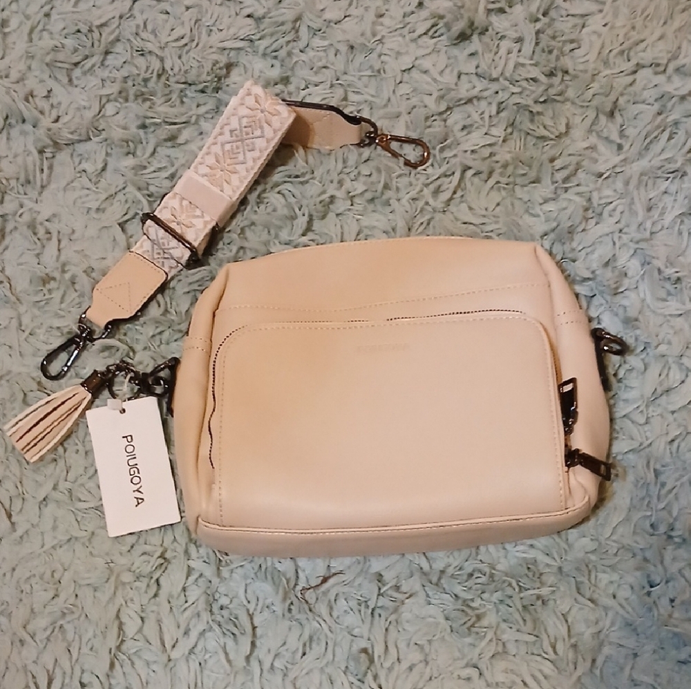 Cream Crossbody Bag